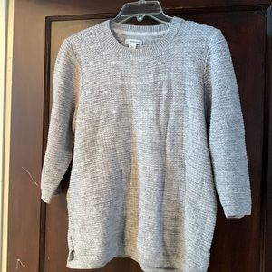 Gray, 3/4 length sleeve sweater
